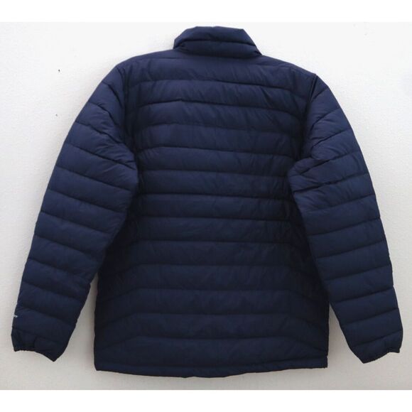 Columbia WO1111-467 Mens Sz M Navy Blue Powder Lite Omni-Heat Puffer Jacket - Picture 2 of 15